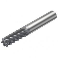 R215.26-12050CAC26H 1610 12mm 6 FL Solid Carbide End Mill - Corner Radius w/Cylindrical Shank - USA Tool & Supply