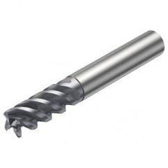 R216.24-08050CCC19P 1620 8mm 4 FL Solid Carbide End Mill - Corner Radius w/Cylindrical - Neck Shank - USA Tool & Supply