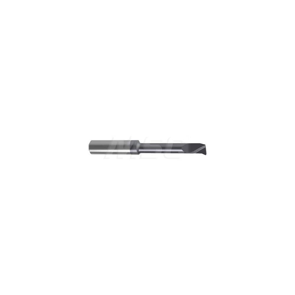 Internal Boring Bar: 0.2756″ Min Bore, 1.6535″ Max Depth, Left Hand Cut, Carbide 2.6378″ OAL, 0.0039″ Corner Radius