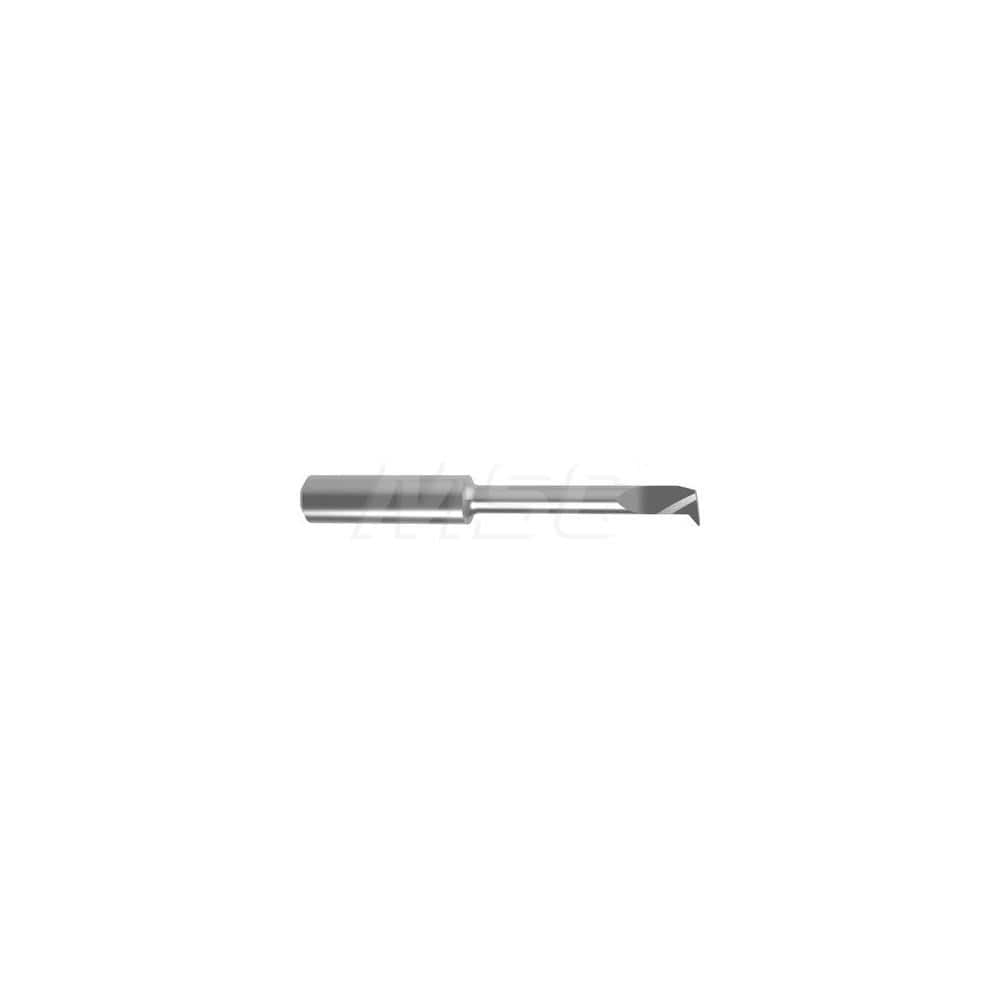 Internal Boring Bar: 0.2756″ Min Bore, 1.6535″ Max Depth, Left Hand Cut, Carbide 2.6378″ OAL, 0.0039″ Corner Radius