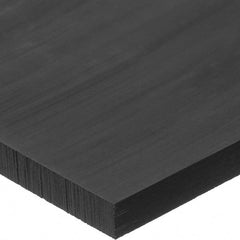 USA Sealing - 1' x 1-1/2" x 1/8" Black Acetal Rectangular Bar - USA Tool & Supply