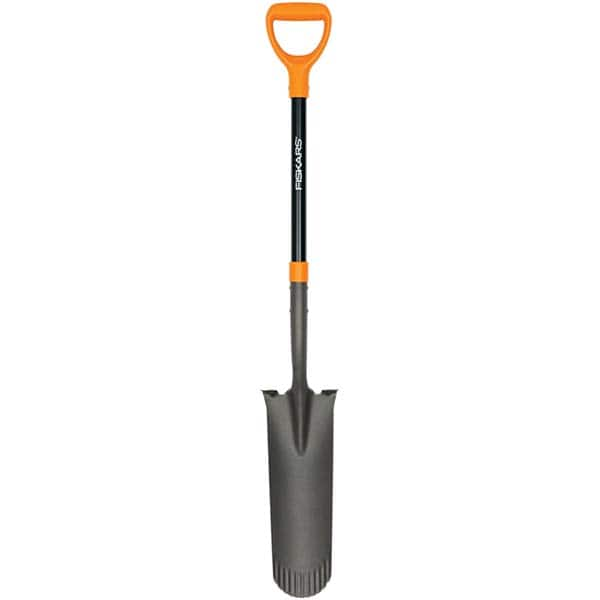 Fiskars - Shovels, Spades, Diggers & Hoes Type: Spade Blade Type: Round - USA Tool & Supply