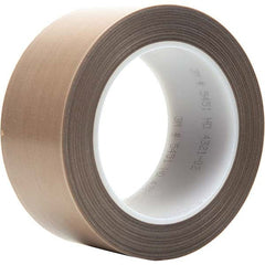 3M - 36 Yd x 3" Brown PTFE Film Tape - USA Tool & Supply