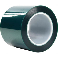 3M - 72 Yd x 4" Green Polyester Film Tape - USA Tool & Supply