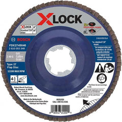 Bosch - Flap Discs Abrasive Type: Coated Flap Disc Type: Type 27 - USA Tool & Supply