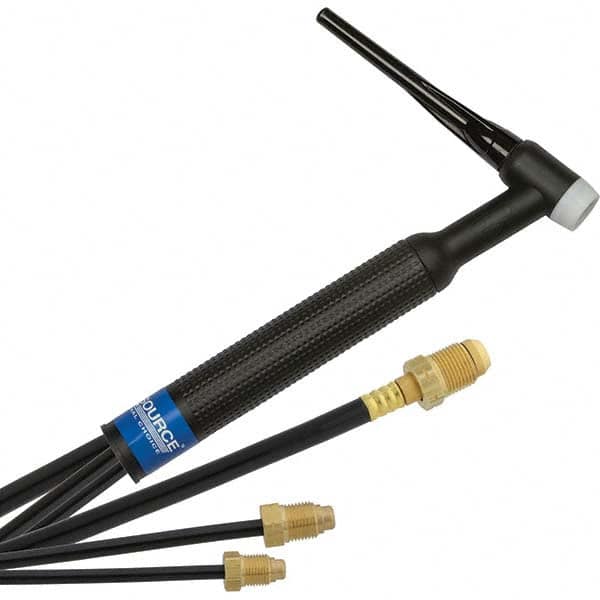 PRO-SOURCE - 350 Amp 25' Rubber Outfit 18F Water Cooled TIG Welding Torch Kit - USA Tool & Supply