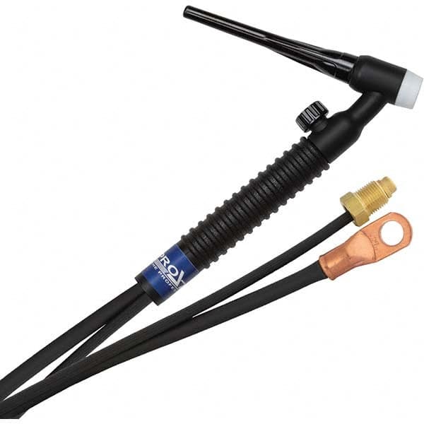 PRO-SOURCE - 150 Amp 25' Rubber Outfit 17V Air Cooled TIG Welding Torch Kit - USA Tool & Supply