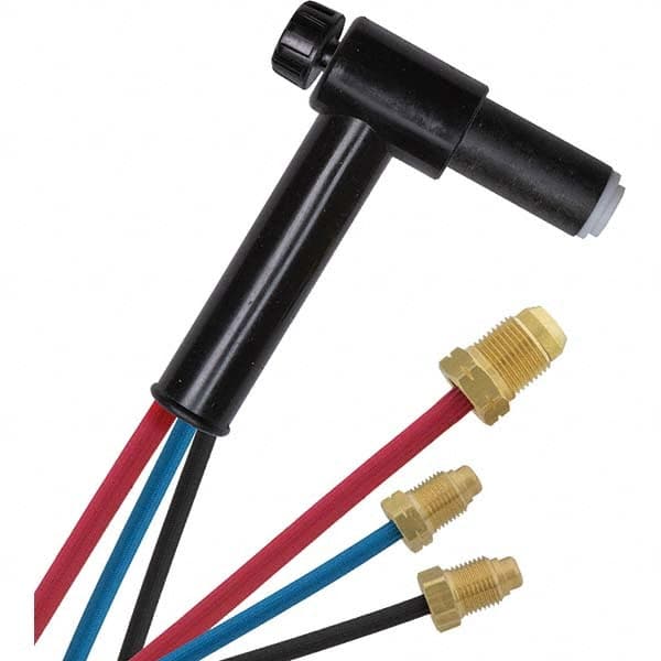 PRO-SOURCE - 250 Amp 25' Rubber Outfit 22B Water Cooled TIG Welding Torch Kit - USA Tool & Supply