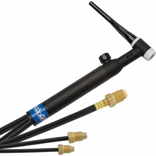 PRO-SOURCE - 350 Amp 25' Rubber Outfit 18V Water Cooled TIG Welding Torch Kit - USA Tool & Supply