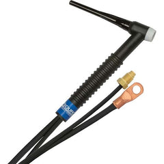 PRO-SOURCE - 150 Amp 12-1/2' Rubber Outfit 17F Air Cooled TIG Welding Torch Kit - USA Tool & Supply