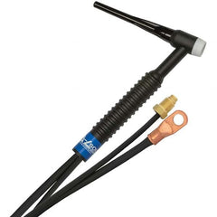 PRO-SOURCE - 150 Amp 12-1/2' Rubber Outfit 17 Air Cooled TIG Welding Torch Kit - USA Tool & Supply