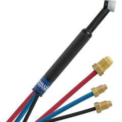 PRO-SOURCE - 180 Amp 12-1/2' Rubber Outfit 24W Water Cooled TIG Welding Torch Kit - USA Tool & Supply