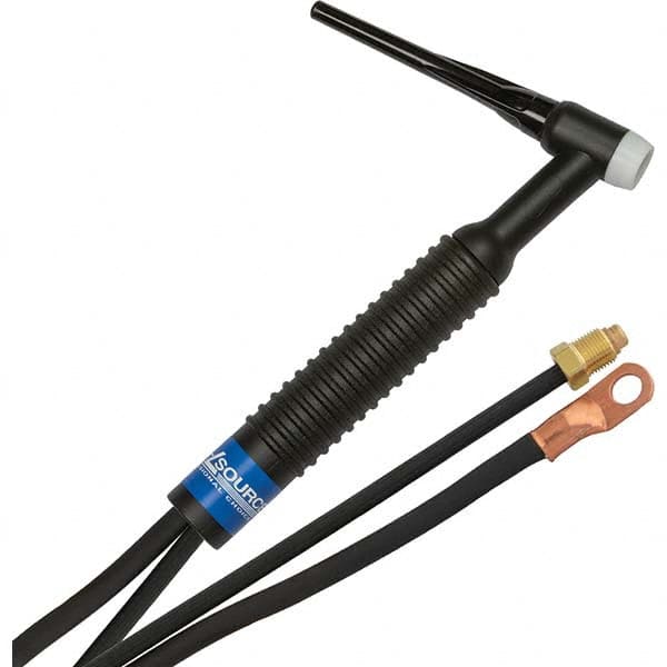 PRO-SOURCE - 200 Amp 25' Rubber Outfit 26F Air Cooled TIG Welding Torch Kit - USA Tool & Supply