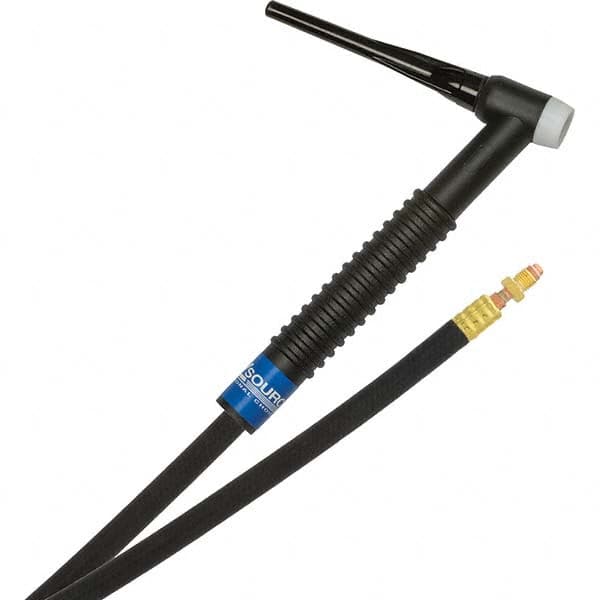 PRO-SOURCE - 150 Amp 25' Rubber Outfit 17F Air Cooled TIG Welding Torch Kit - USA Tool & Supply