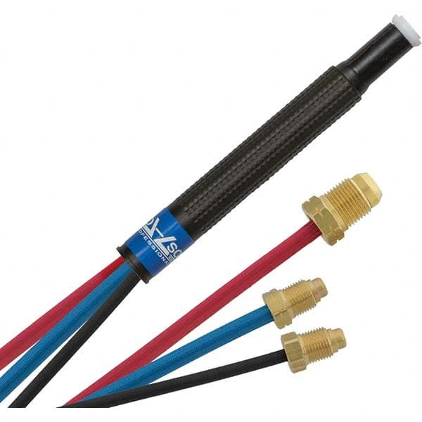 PRO-SOURCE - 250 Amp 25' Rubber Outfit 20P Water Cooled TIG Welding Torch Kit - USA Tool & Supply