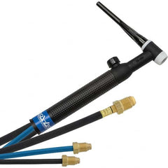 PRO-SOURCE - 350 Amp 12-1/2' Rubber Outfit 18V Water Cooled TIG Welding Torch Kit - USA Tool & Supply