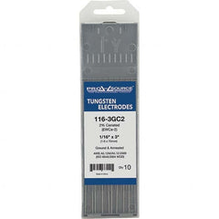 PRO-SOURCE - Tungsten Electrodes Type: 2% Ceriated Diameter (Inch): 1/16 - USA Tool & Supply