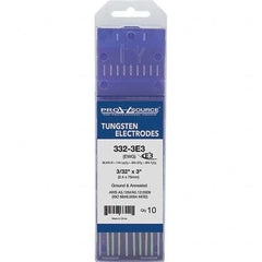 PRO-SOURCE - Tungsten Electrodes Type: E3 Diameter (Inch): 3/32 - USA Tool & Supply