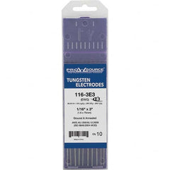PRO-SOURCE - Tungsten Electrodes Type: E3 Diameter (Inch): 1/16 - USA Tool & Supply