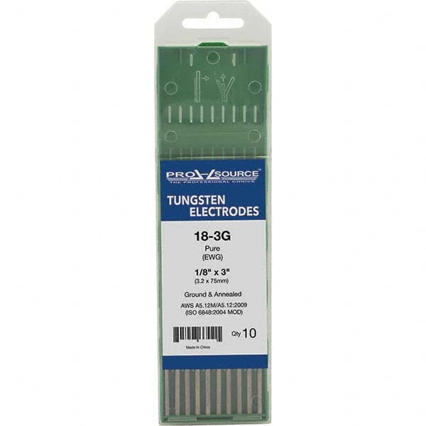 PRO-SOURCE - Tungsten Electrodes Type: Pure Diameter (Inch): 1/8 - USA Tool & Supply