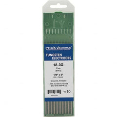 PRO-SOURCE - Tungsten Electrodes Type: Pure Diameter (Inch): 1/8 - USA Tool & Supply