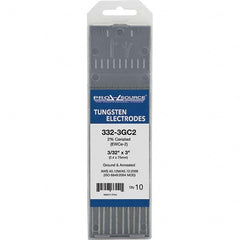 PRO-SOURCE - Tungsten Electrodes Type: 2% Ceriated Diameter (Inch): 3/32 - USA Tool & Supply