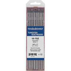 PRO-SOURCE - Tungsten Electrodes Type: Zirconiated Diameter (Inch): 1/8 - USA Tool & Supply