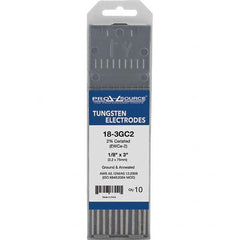 PRO-SOURCE - Tungsten Electrodes Type: 2% Ceriated Diameter (Inch): 1/8 - USA Tool & Supply