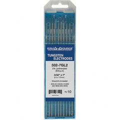 PRO-SOURCE - Tungsten Electrodes Type: 2% Lanthanated Diameter (Inch): 3/32 - USA Tool & Supply
