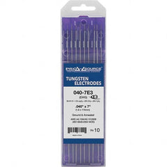 PRO-SOURCE - Tungsten Electrodes Type: E3 Diameter (Inch): 0.040 - USA Tool & Supply