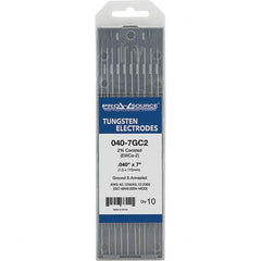 PRO-SOURCE - Tungsten Electrodes Type: 2% Ceriated Diameter (Inch): 0.040 - USA Tool & Supply