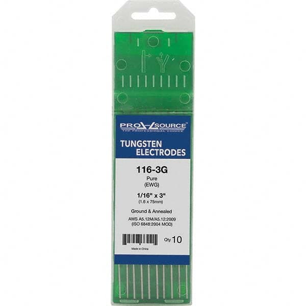 PRO-SOURCE - Tungsten Electrodes Type: Pure Diameter (Inch): 1/16 - USA Tool & Supply