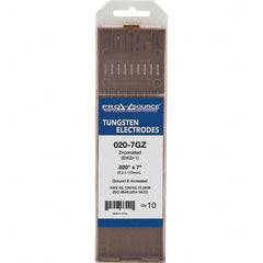 PRO-SOURCE - Tungsten Electrodes Type: Zirconiated Diameter (Inch): 0.020 - USA Tool & Supply