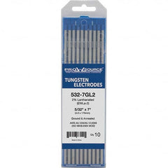 PRO-SOURCE - Tungsten Electrodes Type: 2% Lanthanated Diameter (Inch): 5/32 - USA Tool & Supply