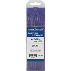 PRO-SOURCE - Tungsten Electrodes Type: E3 Diameter (Inch): 0.020 - USA Tool & Supply