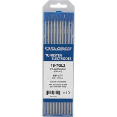 PRO-SOURCE - Tungsten Electrodes Type: 2% Lanthanated Diameter (Inch): 1/8 - USA Tool & Supply