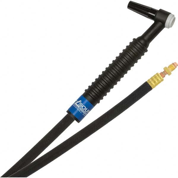 PRO-SOURCE - 125 Amp 12-1/2' Rubber Outfit 9F Air Cooled TIG Welding Torch Kit - USA Tool & Supply