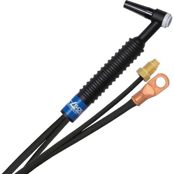 PRO-SOURCE - 125 Amp 12-1/2' Rubber Outfit 9 Air Cooled TIG Welding Torch Kit - USA Tool & Supply