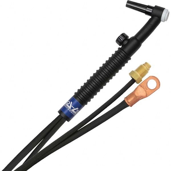 PRO-SOURCE - 125 Amp 25' Rubber Outfit 9FV Air Cooled TIG Welding Torch Kit - USA Tool & Supply