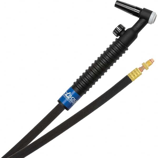 PRO-SOURCE - 125 Amp 12-1/2' Rubber Outfit 9V Air Cooled TIG Welding Torch Kit - USA Tool & Supply