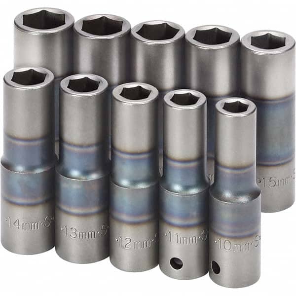 SK - Socket Sets Measurement Type: Metric Drive Size: 1/2 - USA Tool & Supply