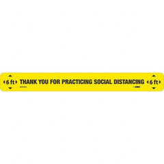 NMC - "Thank You for Practicting Social Distancing" Adhesive-Backed Floor Sign - USA Tool & Supply