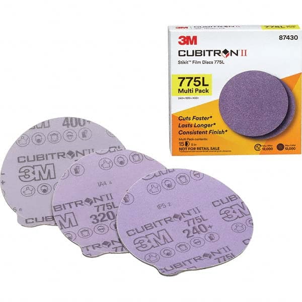 3M - Adhesive-Backed/PSA Discs Disc Diameter (Inch): 5 Abrasive Material: Ceramic - USA Tool & Supply