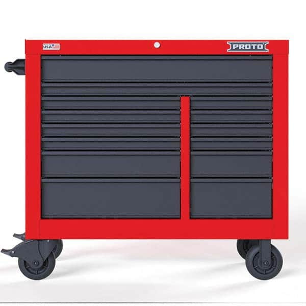 Proto - Tool Roller Cabinets Drawers Range: 11 - 15 Drawers Width Range: 36" - 47.9" - USA Tool & Supply