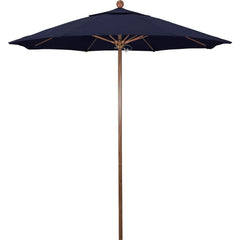 Patio Umbrellas; Diameter (Feet): 7.5; Height (Feet): 8.000; Fabric Color: Navy; Base Included: No; Canopy Fabric: Olefin; Fade Resistant: Yes; Additional Information: Push Lift; Frame Material: Aluminum