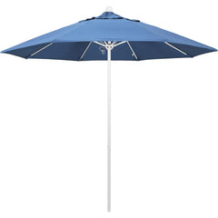 Patio Umbrellas; Diameter (Feet): 9; Height (Feet): 8.583; Fabric Color: Capri; Base Included: No; Canopy Fabric: Pacifica; Fade Resistant: Yes; Additional Information: Push Lift; Frame Material: Aluminum