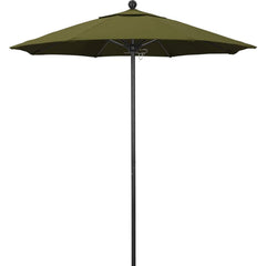 Patio Umbrellas; Diameter (Feet): 7.5; Height (Feet): 8.000; Fabric Color: Palm; Base Included: No; Canopy Fabric: Pacifica; Fade Resistant: Yes; Additional Information: Push Lift; Frame Material: Aluminum