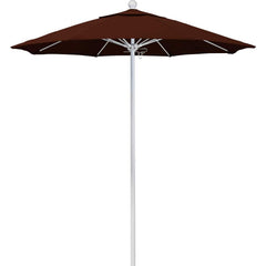 Patio Umbrellas; Diameter (Feet): 7.5; Height (Feet): 8.000; Fabric Color: Brick; Base Included: No; Canopy Fabric: Pacifica; Fade Resistant: Yes; Additional Information: Push Lift; Frame Material: Aluminum