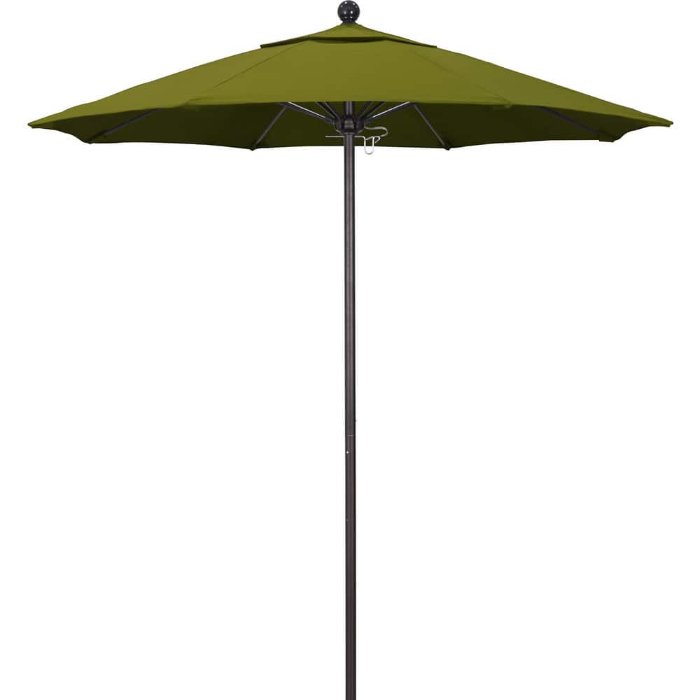 Patio Umbrellas; Diameter (Feet): 7.5; Height (Feet): 8.000; Fabric Color: Ginkgo; Base Included: No; Canopy Fabric: Pacifica; Fade Resistant: Yes; Additional Information: Push Lift; Frame Material: Aluminum