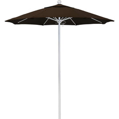 Patio Umbrellas; Diameter (Feet): 7.5; Height (Feet): 8.000; Fabric Color: Mocha; Base Included: No; Canopy Fabric: Pacifica; Fade Resistant: Yes; Additional Information: Push Lift; Frame Material: Aluminum